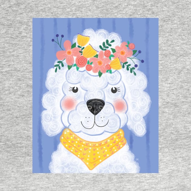 Spring Boho Poodle by RuthMCreative